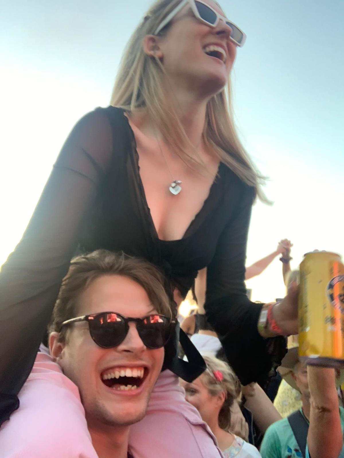 Frederick and Flora at a festival